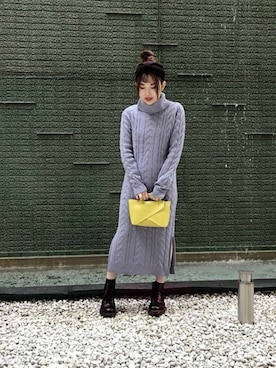 神戸レタスさん（レディース・152cm）の冬コーディネート