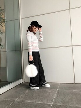 神戸レタスさん（レディース・152cm）の冬コーディネート