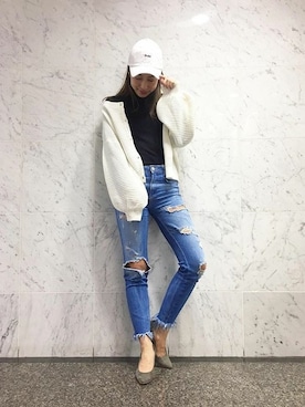 神戸レタスさん（レディース・158cm）の冬コーディネート