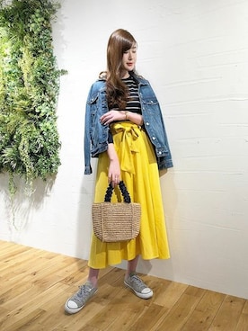 神戸レタスさん（レディース・172cm）の春コーディネート