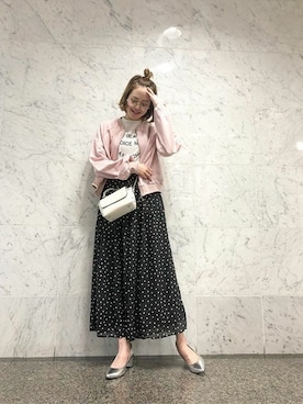 「カッコイイ女子」｜「アイテム（ブルゾン）」を使った、神戸レタスさん（レディース・162cm）の春コーディネート