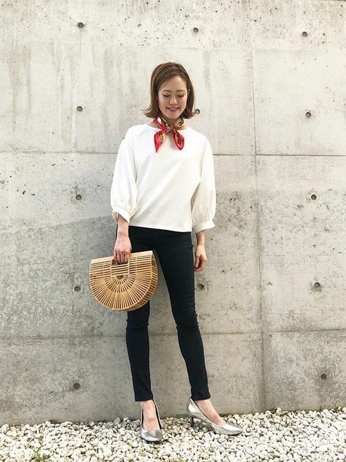 KOBE LETTUCE�{���_�˃��^�X����̃V���c/�u���E�X�u�t�炵���ӂ��ƃG�A���[�ɖ������l��g�b�v�X�I�o���[���X���[�u�u���E�X/���f�B�[�X�g�b�v�X[C3073]�_�˃��^�X�iKOBE LETTUCE�b�R�E�x���^�X�j�v���g�����R�[�f�B�l�[�g