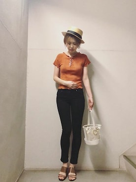 神戸レタスさん（レディース・169cm）の春コーディネート