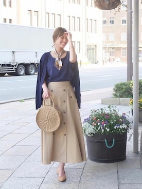 「パーティースタイル」｜「アイテム（財布/小物）」を使った、神戸レタスさん（レディース・164cm）の春コーディネート