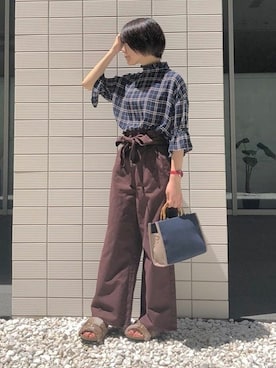 神戸レタスさん（レディース・159cm）の夏コーディネート