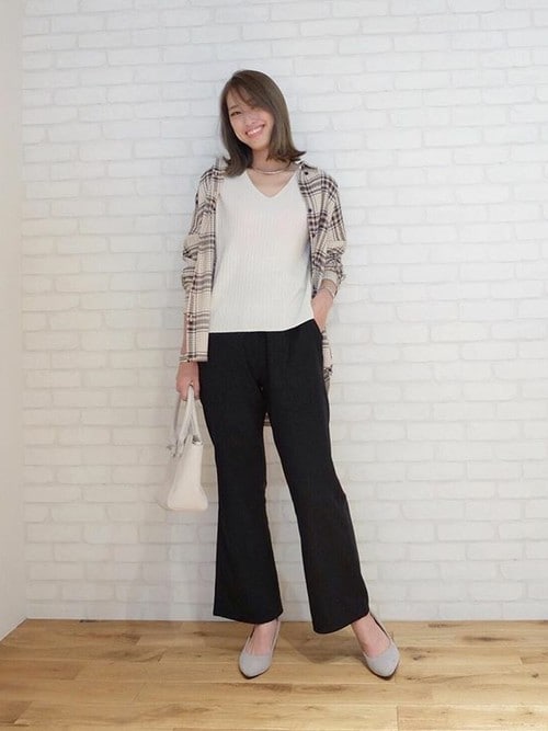 KOBE LETTUCE�{���_�˃��^�X����̃`���j�b�N�u[�`�F�b�N��/���n]�{�^���_�E���������V���c�`���j�b�N�����f�B�[�X/�g�b�v�X[C3465]�_�˃��^�X�iKOBE LETTUCE�b�R�E�x���^�X�j�v���g�����R�[�f�B�l�[�g