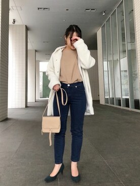 神戸レタスさん（レディース・161cm）の冬コーディネート