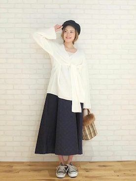 神戸レタスさん（レディース・162cm）の冬コーディネート