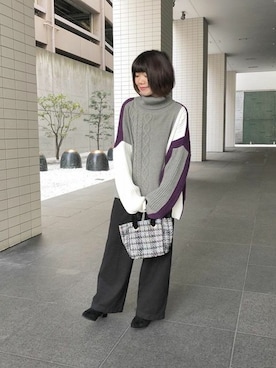 神戸レタスさん（レディース・159cm）の冬コーディネート