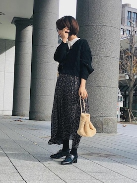 神戸レタスさん（レディース・158cm）の冬コーディネート