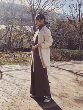 神戸レタスさん（レディース・161cm）の冬コーディネート
