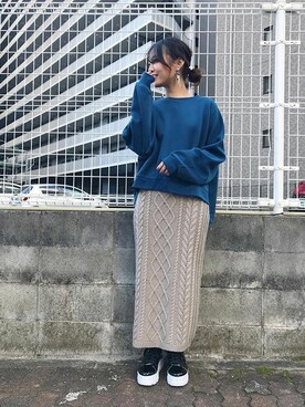 神戸レタスさん（レディース・161cm）の冬コーディネート