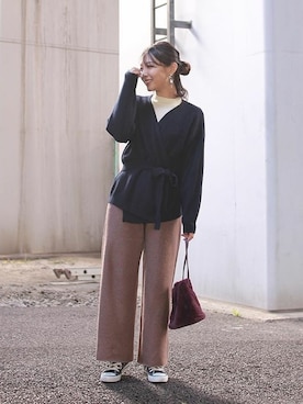 神戸レタスさん（レディース・161cm）の冬コーディネート