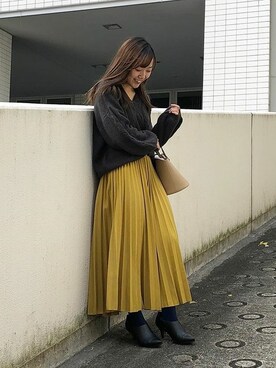 神戸レタスさん（レディース・152cm）の冬コーディネート