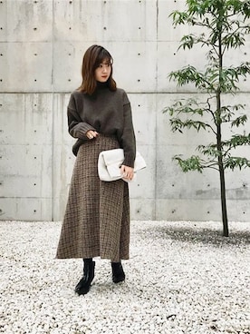 神戸レタスさん（レディース・158cm）の冬コーディネート