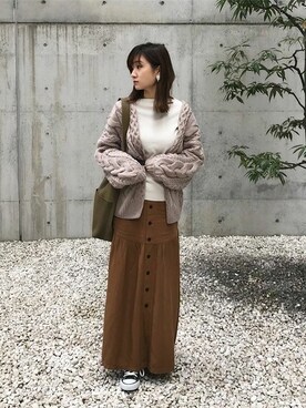 神戸レタスさん（レディース・158cm）の冬コーディネート