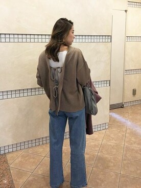 「KOBE LETTUCE」｜「アイテム（アンダーウェア）」を使った、神戸レタスさん（レディース・158cm）の冬コーディネート