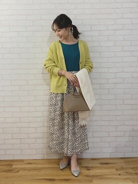 「スカンツ、キレイめ」｜神戸レタスさん（レディース・161cm）の冬コーディネート