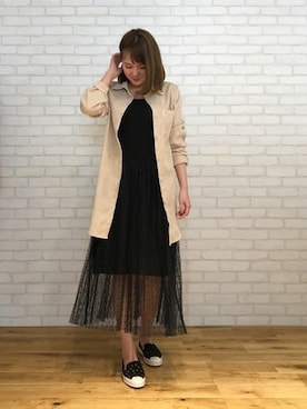 神戸レタスさん（レディース・153cm）の冬コーディネート