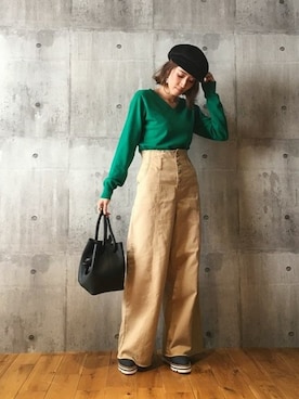「プラットフォーム」｜「アイテム（その他シューズ）」を使った、神戸レタスさん（レディース・157cm）の冬コーディネート