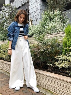 神戸レタスさん（レディース・157cm）の春コーディネート