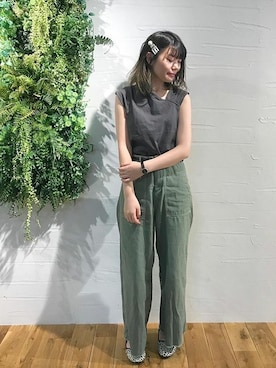 神戸レタスさん（レディース・159cm）の夏コーディネート