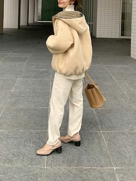 「ハイウェストデニム」｜神戸レタスさん（レディース・160cm）の秋コーディネート