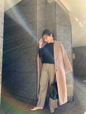 「KOBE LETTUCE（コウベレタス）のアイテム（その他アウター）」を使った、神戸レタスさん（レディース・161cm）の秋コーディネート