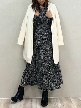 「KOBE LETTUCE（コウベレタス）のアイテム（その他アウター）」を使った、神戸レタスさん（レディース・160cm）の秋コーディネート