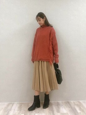 神戸レタスさん（レディース・164cm）の冬コーディネート