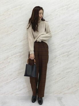 神戸レタスさん（レディース・164cm）の冬コーディネート