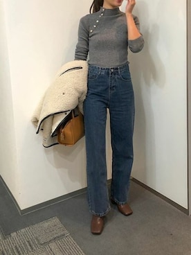 神戸レタスさん（レディース・159cm）の冬コーディネート