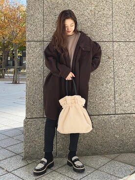神戸レタスさん（レディース・164cm）の冬コーディネート