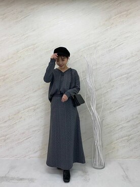 神戸レタスさん（レディース・161cm）の冬コーディネート