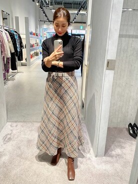 神戸レタスさん（レディース・159cm）の冬コーディネート