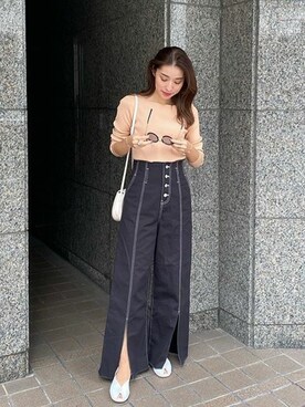 神戸レタスさん（レディース・159cm）の冬コーディネート