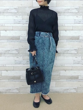 神戸レタスさん（レディース・159cm）の冬コーディネート