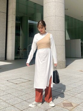 神戸レタスさん（レディース・164cm）の春コーディネート