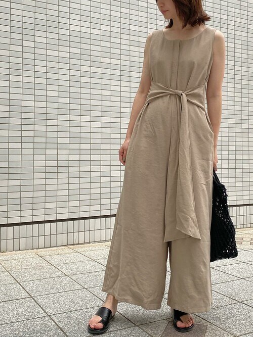 ウエストリボンオールインワン