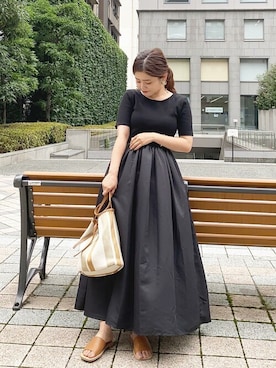 前後2wayボリュームスカートワンピースを使った人気ファッションコーディネート Wear