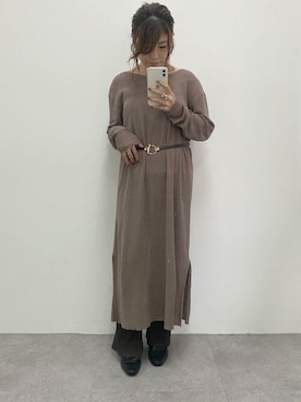 神戸レタスさん（レディース・147cm）の冬コーディネート