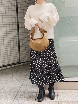 神戸レタスさん（レディース・152cm）の冬コーディネート