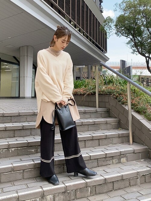 バンドカラーショルダータックシャツチュニック（チュニック）｜KOBE