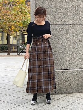 神戸レタスさん（レディース・152cm）の冬コーディネート