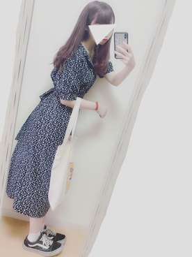 「メゾン キツネ(MAISON KITSUNE)」｜さつ菌さん（レディース・161cm）の夏コーディネート