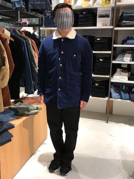 「Lee（リー）のアイテム（その他アウター）」を使った、Mr.ゴローさん（メンズ・161cm）の秋コーディネート
