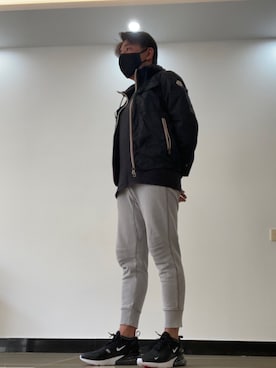「MONCLER（モンクレール）のアイテム（ナイロンジャケット）」を使った、まさきさんさん（メンズ・171cm）の春コーディネート