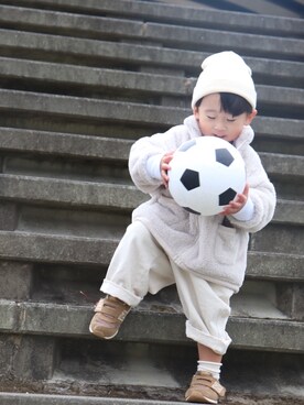 TOMAさん（キッズ・90cm）の冬コーディネート