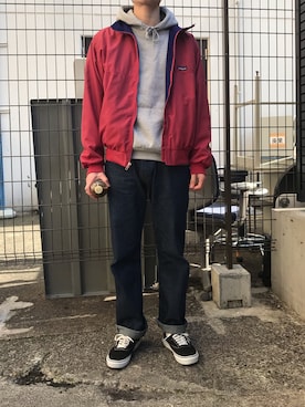 「A.P.C.」｜「アイテム（ブルゾン）」を使った、ゆうじさん（メンズ・169cm）の春コーディネート