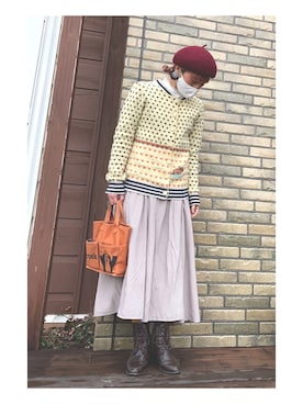 まるさん（レディース・151cm）の春コーディネート